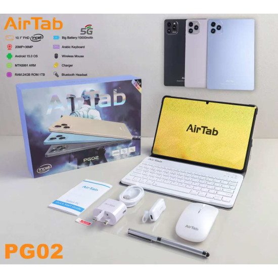 AIRTAB PG02 24GB RAM 1TB ROM - ANDROID 15 TABLET PC AIRTAB PG02 24GB RAM 1TB ROM - ANDROID 15 TABLET PC