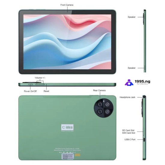 Cidea CM8800 Plus Android 13.0 Smart Tablet  PC- 8GB 512GB