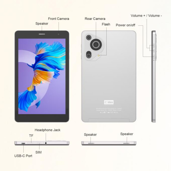 CIDEA CM828 TABLET PC TOUCHSCREEN REPLACEMENT FOR 