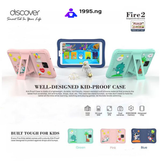 Discover Fire 2 Educational Kids Tablet 7 Inches 6GB RAM 256GB