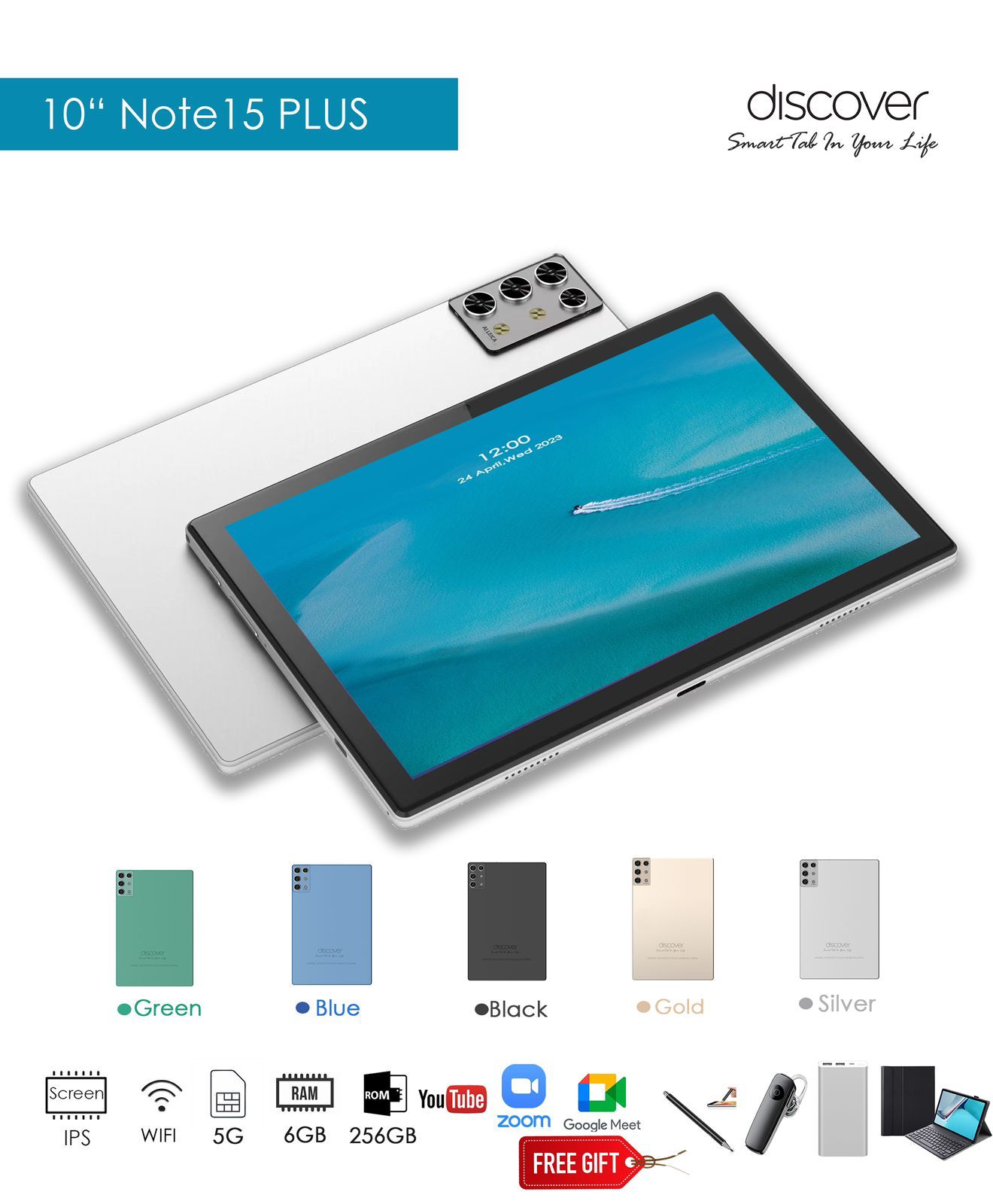 Tablette Discover Note 12 Plus 4/128GB