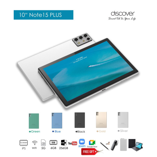 Discover Note 15 Plus – 256GB ROM – 6GB RAM – 6000mAh Android Tablet