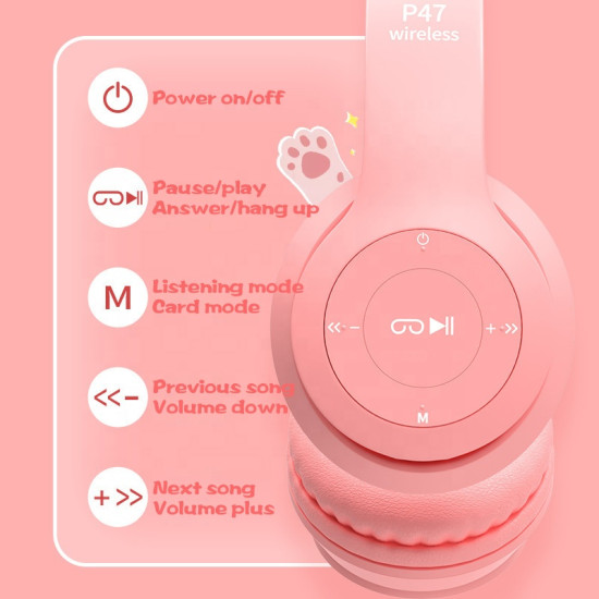Atouch P47M Noise Cancellation wireless Headset