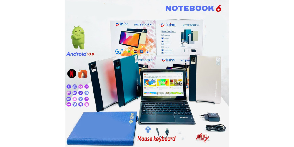 REVIEW: Idino Note Book 6 Android Tablet - 6GB RAM - Android Tablet with Keyboard