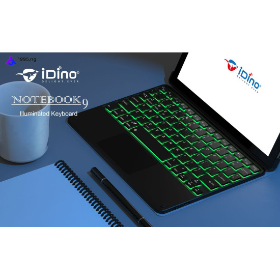 Idino Notebook 9 Android Tablet PC - 8GB RAM - Android Tablet with Illuminated Keyboard