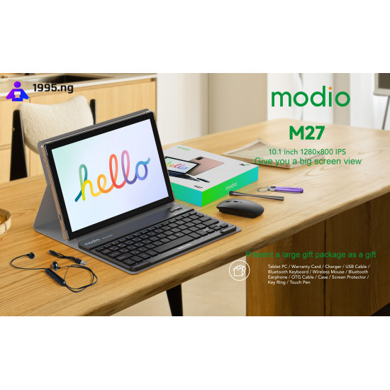 Modio M27 8GB 256GB Android Tablet With Keyboard and Mouse