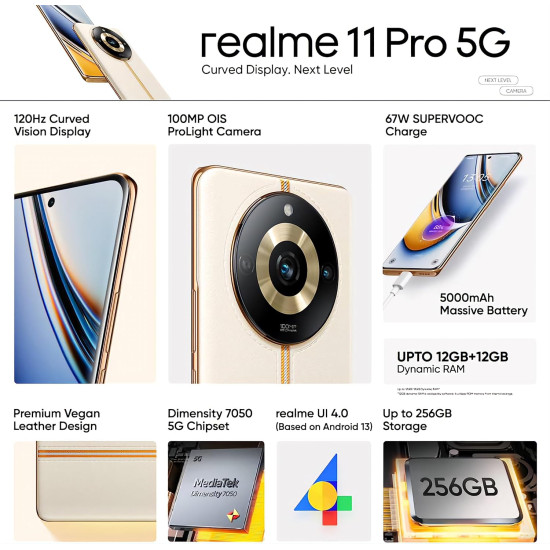 Realme 11pro 12GB RAM 512GB ROM - 5000MAH