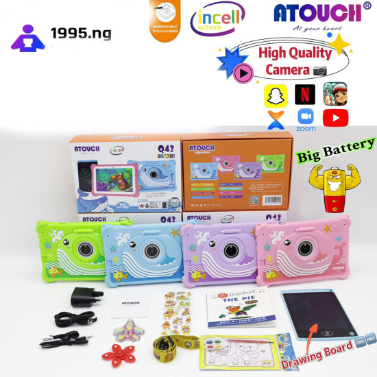 Atouch Q42 Kids Android Tablet PC - 8GB 256GB - 5000mah