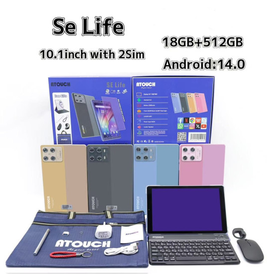 Atouch SE Life Android 14 Tablet PC - 18GB RAM 512GB ROM Atouch SE Life Android 14 Tablet PC - 18GB RAM 512GB ROM