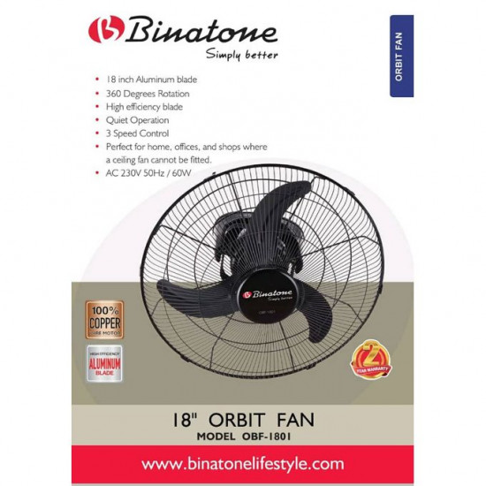 Binatone 18'' Orbit Fan -WF 1801