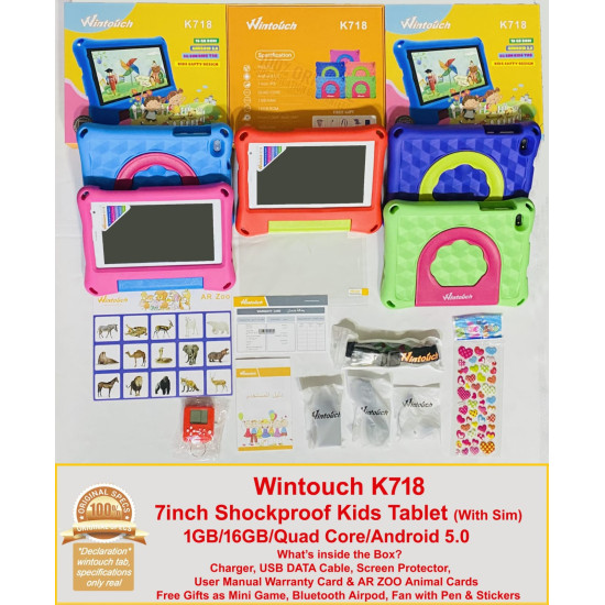 Wintouch K718 Kids Android Tablet - 1GB 16GB 